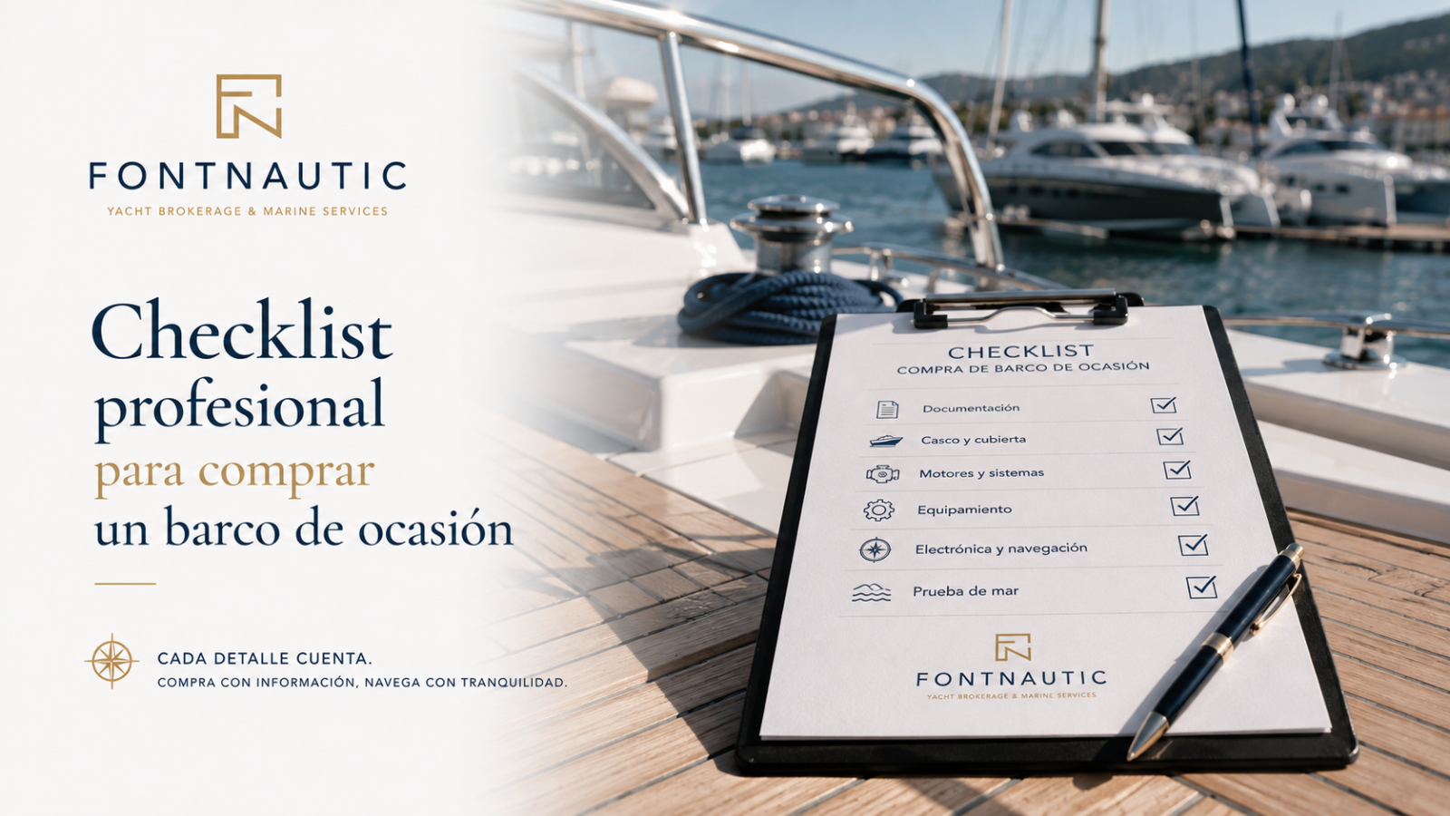 checklist pour acheter un bateau